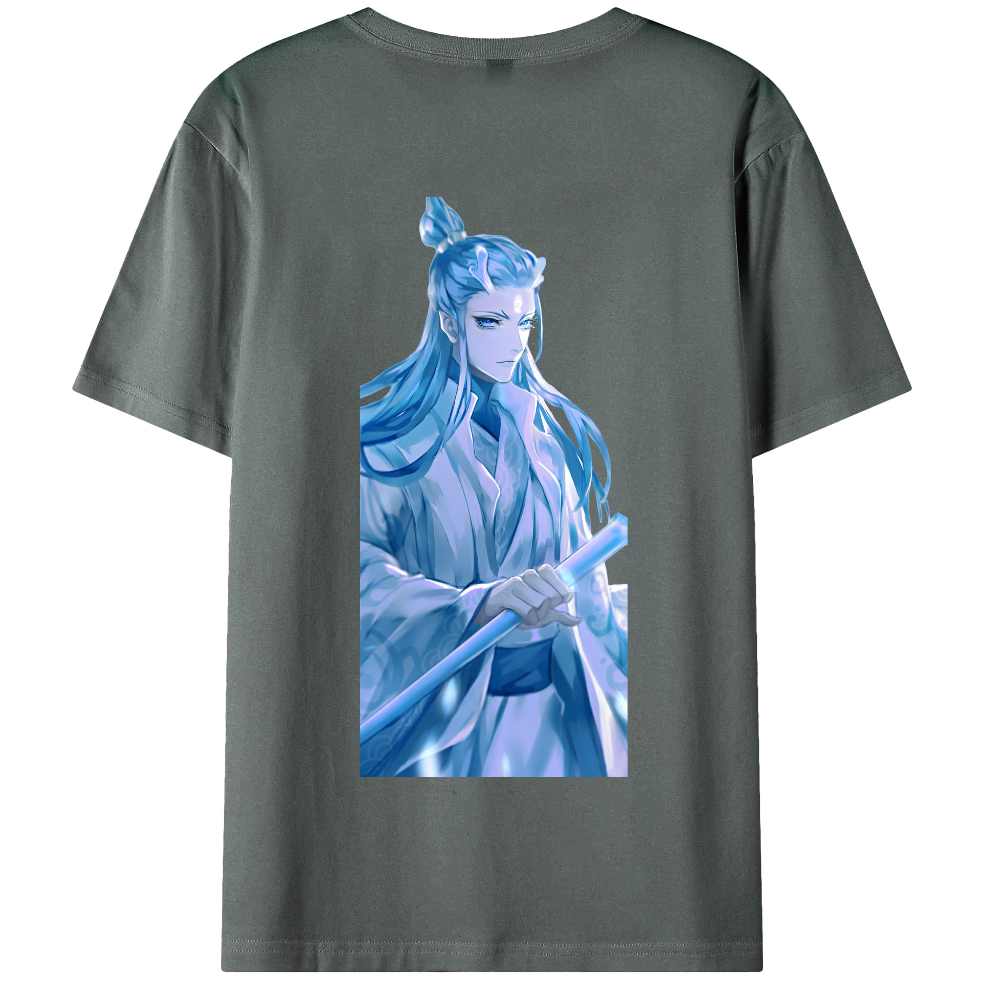 （画像用） Ne Zha 2 ナタ 魔童の大暴れ 綿100％半袖Tシャツ（背面プリント）